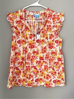 Draper James Floral Connie Top